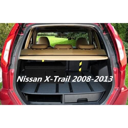 Car Rear Trunk Cargo Cover Security Shield High Qualit Auto Accessories Fits For Nissan X-Trail 2008 2009 2010 2011 2012 2013