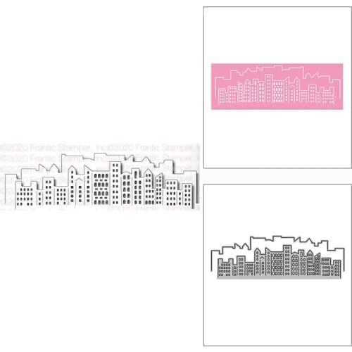 New Big City Skylines Building Craft Embossing Mold 2021 Metal Cutting Dies for DIY Decorative Scrapbooking Album Card Making