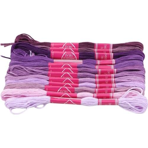 New Cross Stitch Thread Embroidery Thread The Unique Style Stitch Cotton Floss Sewing Skeins Craft Different Gradient Color