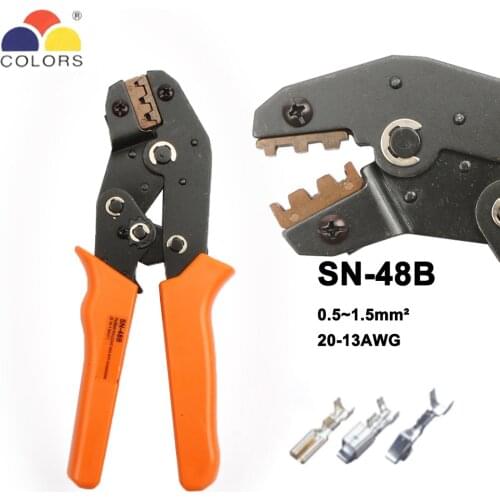 Kit crimping tools SN-48B/28B/06WF/02C pliers 4 jaw stripping wire cutters pliers for plug/tube/insulation terminals calmp tools