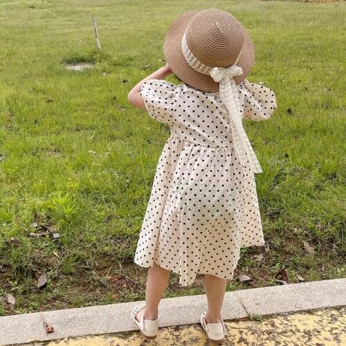 2021 Summer Childrens Hat Beach Straw Hat Panama Girl Hat Fashion Casual Flat Lace Bow Sun Hat
