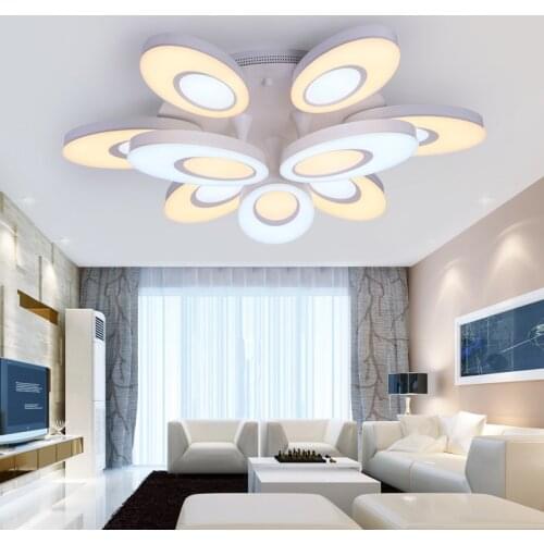 Modern minimalist living room lamps round creative personality atmosphere home master bedroom room LED ceiling lamp