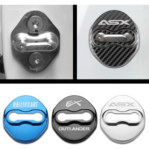 Car Styling Door Lock Covers For Mitsubishi asx lancer outlander pajero Accessories car styling