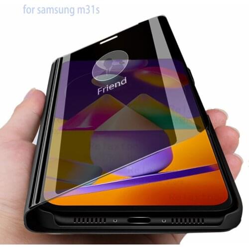 For samsung m31s a12 case smart mirror phone case for samsung galaxy m31s m 31s a02s a 12 02s cover coque on galaxy m 31 s cases