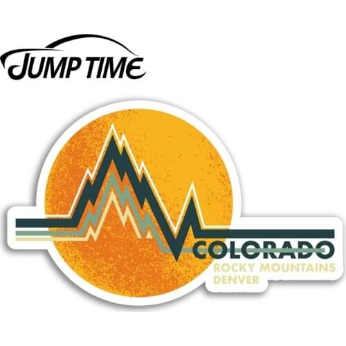 Jump Time Colorado Rocky Mountains Denver Vinyl Stickers Sticker Luggage Decal Decor Window Bumper Waterproof
