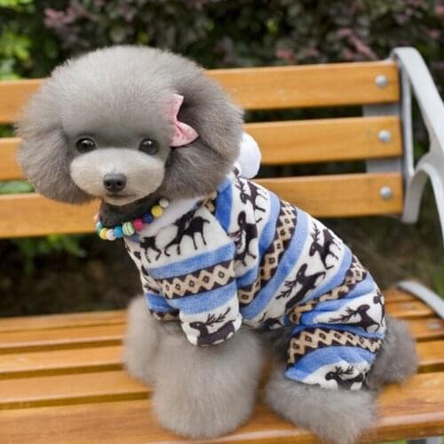 A Pet Dog Coat Jacket Soft Warm Fleece Dog clothes costume For Small Dog Yorkshire Chihuahua Clothing Winter Warm Jumpsuits