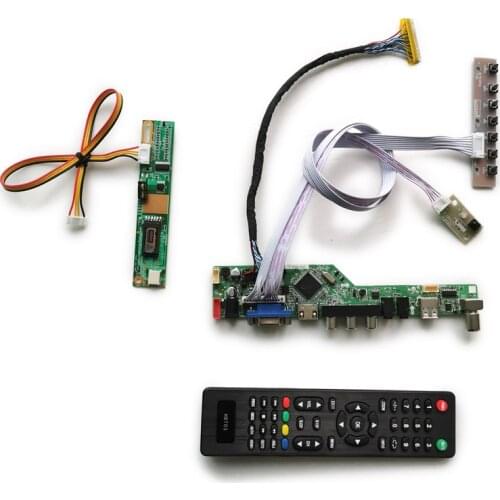 1CCFL 30 Pin LVDS Fit B141EW01/B141EW02/B141EW03/B141EW04/B133EW01 matrix 1280*800 VGA AV USB LCD monitor control board kit