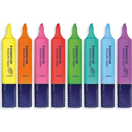 STAEDTLER Textsurfer Classic 364 Highlighter Pen 1-5mm Color Marker Spot Liner Highlighting for Paper Fax Paint Drawing F110