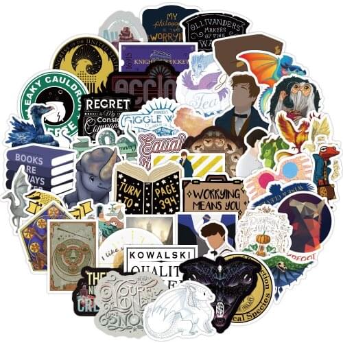 10/50PCS Fantastic Beasts and Where to Find Them Stickers for DIY Laptop Phone Guitar Suitcase Skateboard Toy Cute Kids Anime