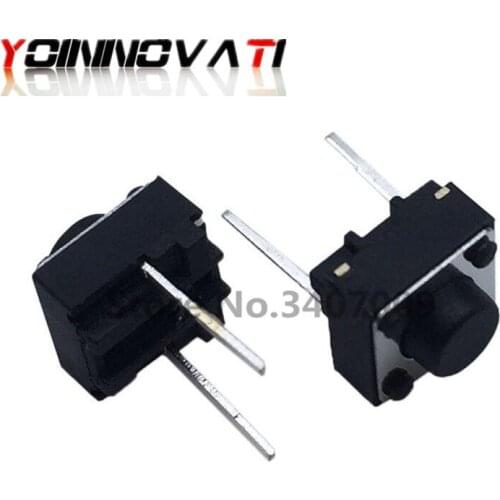 100Pcs Middle 2 pins 6*6*5 mm Switch Tactile Push Button Switches 6x6x5mm