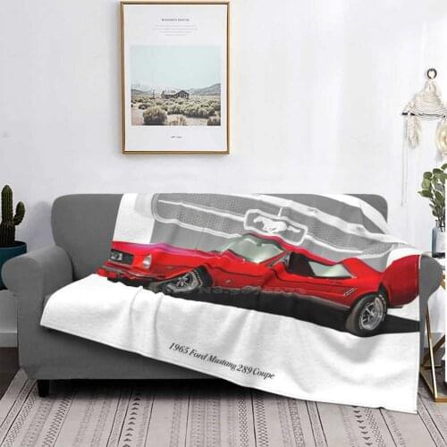 1965 Ford Mustang 289 Coupe Super Warm Soft Blankets Throw On Sofa/Bed/Travel 1965 Coupe Car Coupe Custom Wheels Auto