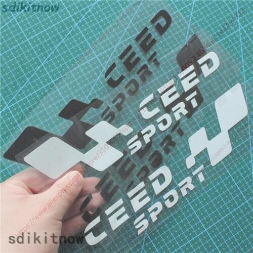 22x6cm 2pcs Car Body Windows Sports Racing Sticker Decal Styling For kia ceed 2017 2018 2013 2010 2011 accessories