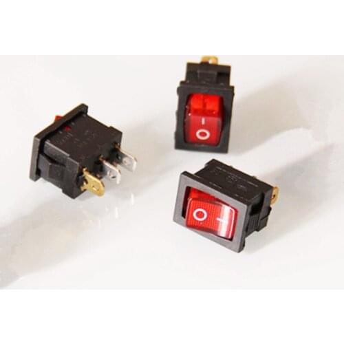 20pcs illuminated rocker switch with lamp 3 pins