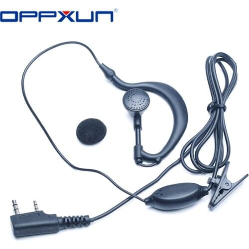 2021 Acoustic Tube PTT Mic Earpiece Walkie Talkie Headset For Kenwood Baofeng Bf-888s UV5R UV-82 Retevis RT22 H777 dropshipping