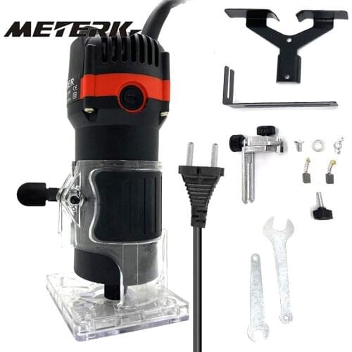 800w 30000rpm Wood Router Tool Combo Kit Electric Woodworking Machines Power Carpentry Manual Trimmer Tools Milling Cutter