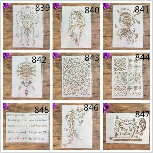A4 29 * 21cm animal DIY Stencils Wall Painting Scrapbook Coloring Embossing Album Decorative Paper Card Template,wall stencil