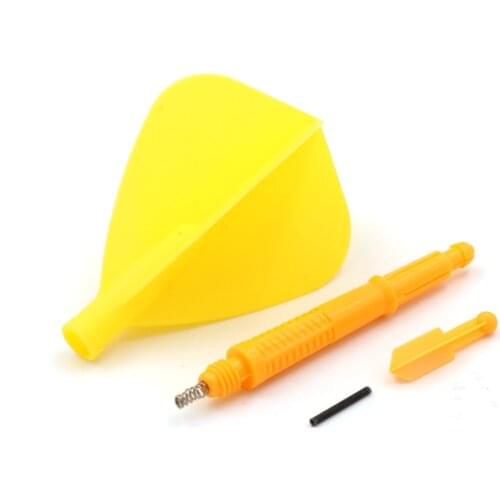 CUESOUL AK6 Dart Shaft with AK4 Yellow Dart Flight Kite Shape-15mm/18.8mm/24.8mm /29.5mm/33.3mm