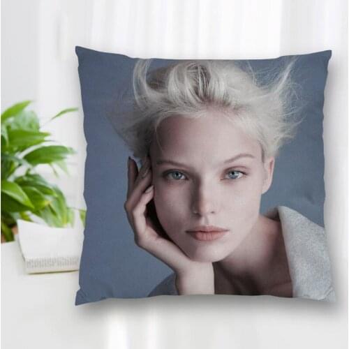 Hot Sale Custom Decorative Pillowcase Sasha Luss Model Square Zippered Pillow Cover Best Nice Gift 20X20cm 35X35cm 40x40cm