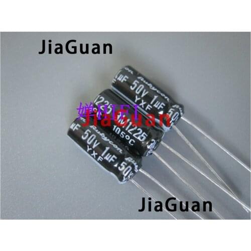 100PCS RUBYCON YXF 50V1UF 5x11MM electrolytic capacitor 1uf 50v yxf 1uF/50V high frequency low resistance long life