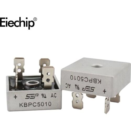 2PCS KBPC5010 diode bridge rectifier diode 50A 1000V KBPC 5010 power rectifier diode electronica componentes