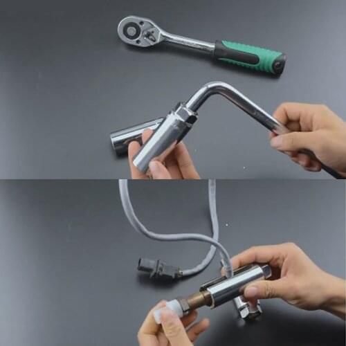 7/8 Inch Oxygen Sensor Removal Socket Wrench Car 7/8" 1/2" Drive Offset Installation Automotive Auto 8mm Hot