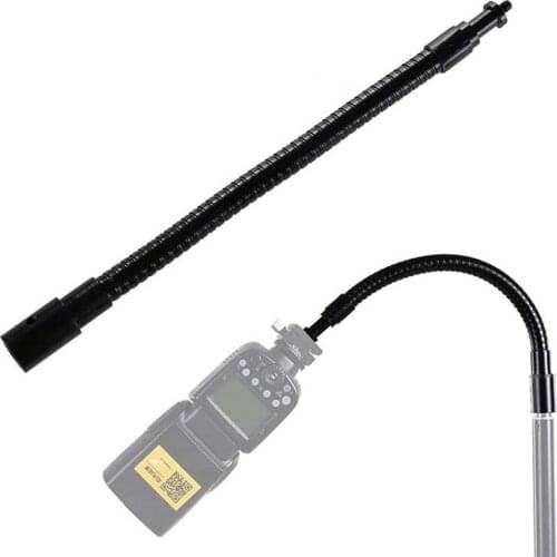 27cm Flexible Metal Tube 1/4" Adapter Screw Light Stand Extension Arm Tripod