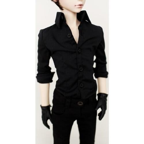 Bjd doll clothes suit suit black shirt + trousers 1/4 1/3 can be customized size