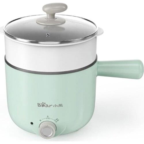 Bear Multi-function Electric Pot Electric Wok 1.2L Electric Hot Pot Multi-function Pot with Steamer Electric Steamer