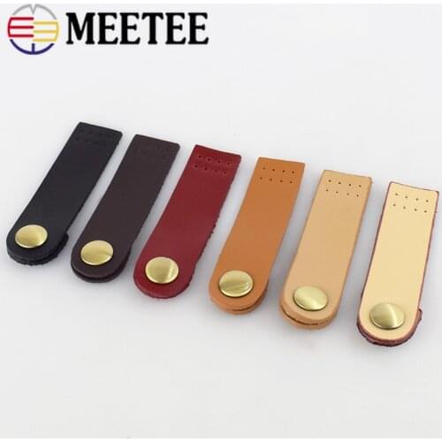 Meetee 7.5*2cm Luggage Bags Notebook Toggle Snap Buttons Leather Hasp Clasp Buckle DIY Sewing Cloth Decor Accessories Craft