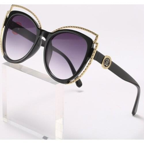Fashion Luxury Cat Eye Sunglasses For Women Brand Design Classic Retro Ladies Summer Beach Outdoor Driving Gradient Sun Glasses