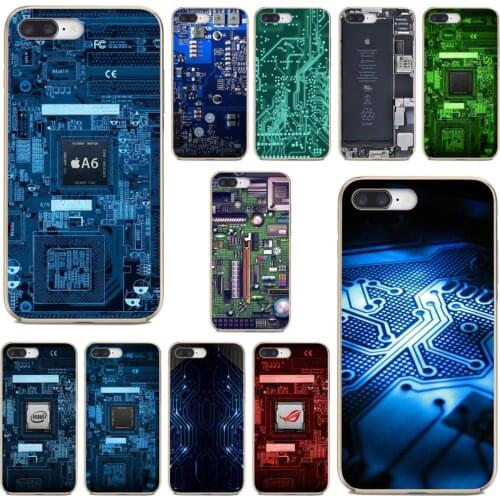 Soft Shell Cover computer-battery-phone-Circuit-Board For Huawei P30 P40 P20 P7 P8 P9 P10 Lite Plus Pro 2015 2016 2017 Mini