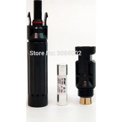 Newly In-line Fuse solar Connector 30A 20A 15A 10A Solar PV Connector Fuse protection 1000 VDC Male to Fem PV Photovoltaic