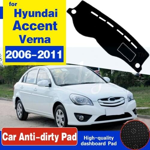 For Hyundai Accent Verna 2006 2007 2008 2009 2010 2011 MC Anti-Slip Mat Dashboard Cover Pad Sunshade Dashmat Carpet Accessories