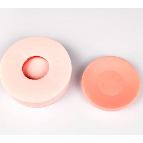 PRZY round dinner plate mold silicone round coaster mold handmade cement concrete insulation pad placemat mold