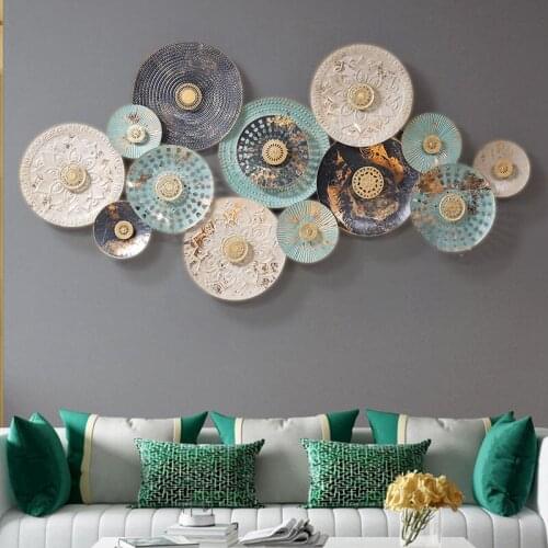 Northern Europe Originality Flower Wall Metope Renovation Decorate Pendant Wall Hanging Iron Art Three-dimensional Flower