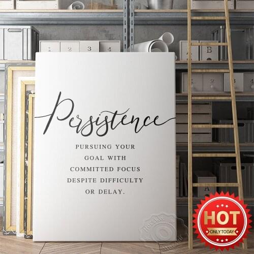 Modern Simple Leadership Office Workplace Decor Poster, Inspirational Success Quotations Wall Picture, Nordic Style Decor Mural