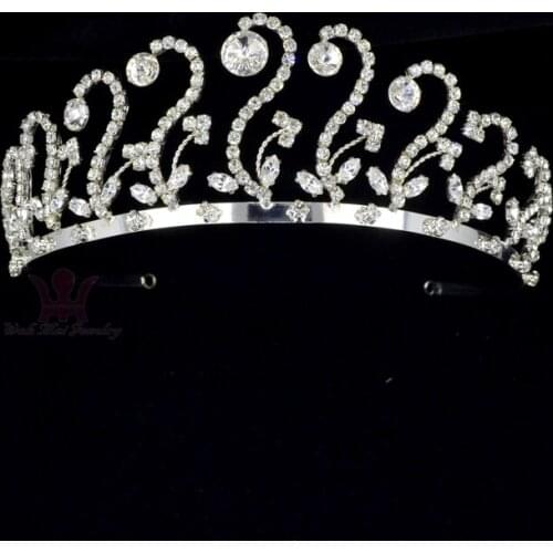Bridal Wedding Tiaras Rhinestone Crown High Grade quality Guarantee Princess Hair Accessories Comb Headband Clip For Women