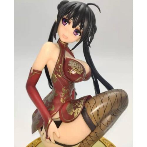 Japanese Girl Skytube 3 colors Misaki Kurehito Fuyuki Mari Cheongsam Sexy Anime Alphamax PVC action figure toys gift