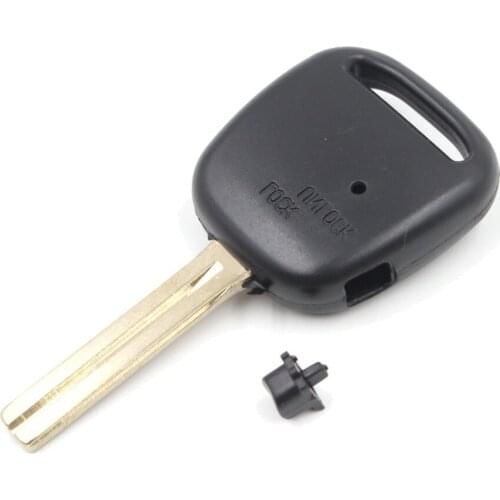 KEYECUKEYECU Keyless Entry Replacement Remote Key Shell Case Fob Side 1 Button For Toyota /Lexus Uncut TOY48 Blade
