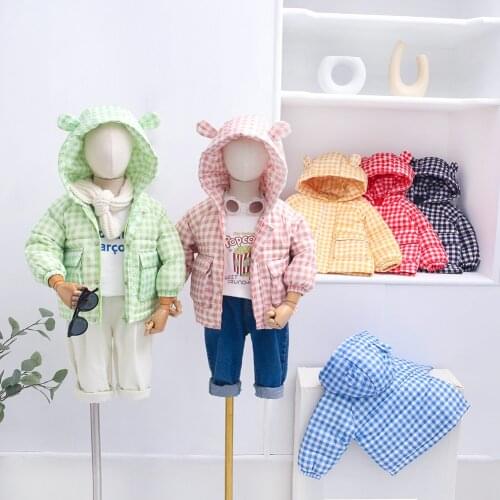 Bobora Winter Baby Boys Girls Jacket Keeping Warm Hooded Coat For Kids Toddler Children Birthday Present Outerwear