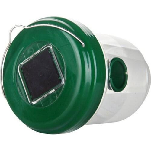 2 Sets of Wasp Traps Fruit Fly Traps Outdoor Solar LED Insect Traps Bee Traps and Fly Traps Automatically Turn on At Night