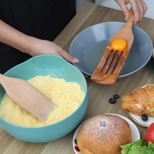 2021 Wooden Kitchen Nonstick Spatula Kitchen Cooking Tools Spatula Pastry Stirring Small Spatula Kitchen Utensils Supplies
