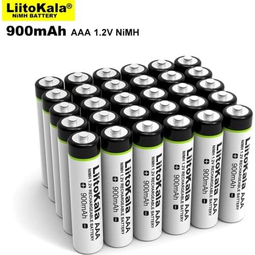 4-24PCS LiitoKala Original AAA NiMH Battery 1.2V Rechargeable Battery 900mAh for Flashlight, Toys,remote control