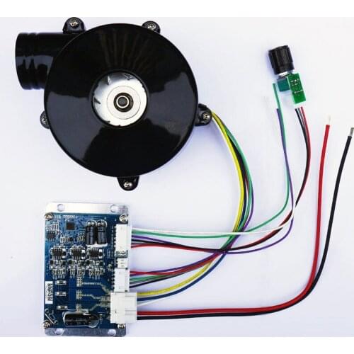 Stepless speed regulation brushless DC motor, PWM pulse width control centrifugal large flow blower, air exhaust fan