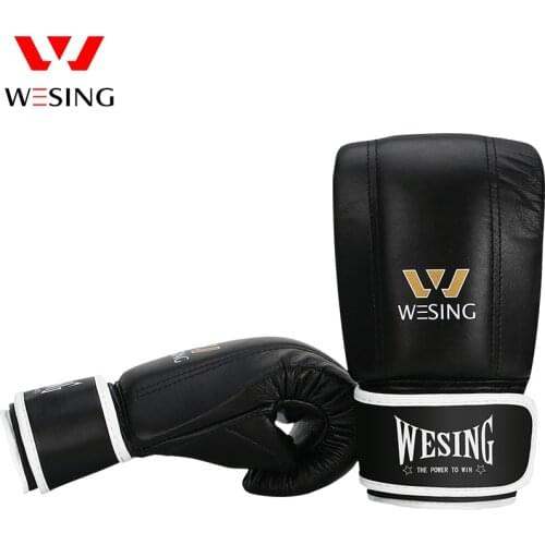 WESING Boxing Punching Bags Gloves Mitts for Athletes Training Breathable Punching Sandbags Kickboxing Martial Arts Gloves 10 Oz