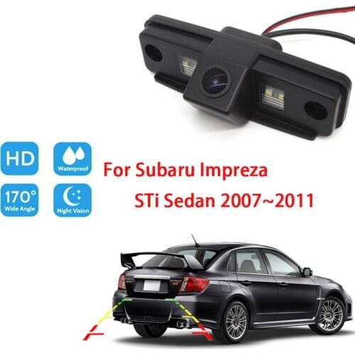 CCD HD Car Backup Rear View Camera For Subaru Impreza STi Sedan 2007 2008 2009 2010 2011 Night Vision Reverse Parking Camera