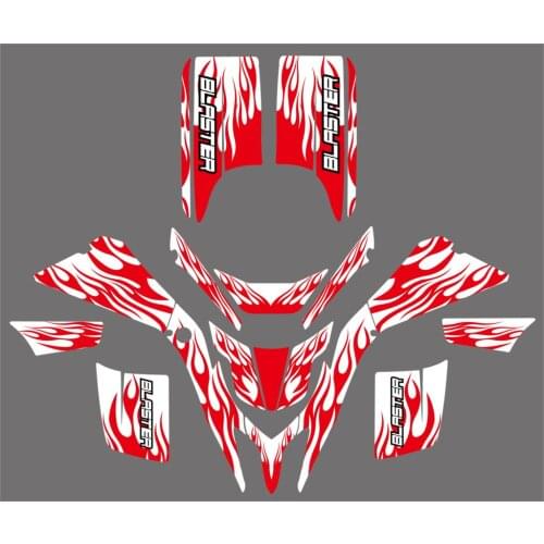 Team Graphic Background Decal And Sticker For Yamaha Blaster YFS200 YFS 200 ATV 1988-2000 2001 2002 2003 2004 2005 2006