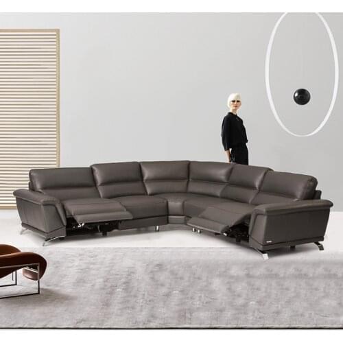 Living Room Sofa set real genuine leather sofas salon couch puff asiento muebles de sala canape electric recliner L sofa cama