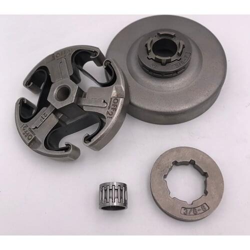 3/8" 8T Clutch Assembly Drum Sprocket Rim Needle Bearing Kit For HUSQVARNA 61 66 162 266 268 272 XP 268XP 272XP Chainsaw Parts