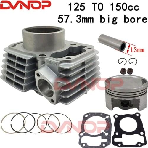 Motorcycle Cylinder Piston Ring Gasket Kit STD 57.3mm Big Bore For Honda XR125 XR 125 L XL125LEKC XL125LKC XR125LEKE 2012-2018